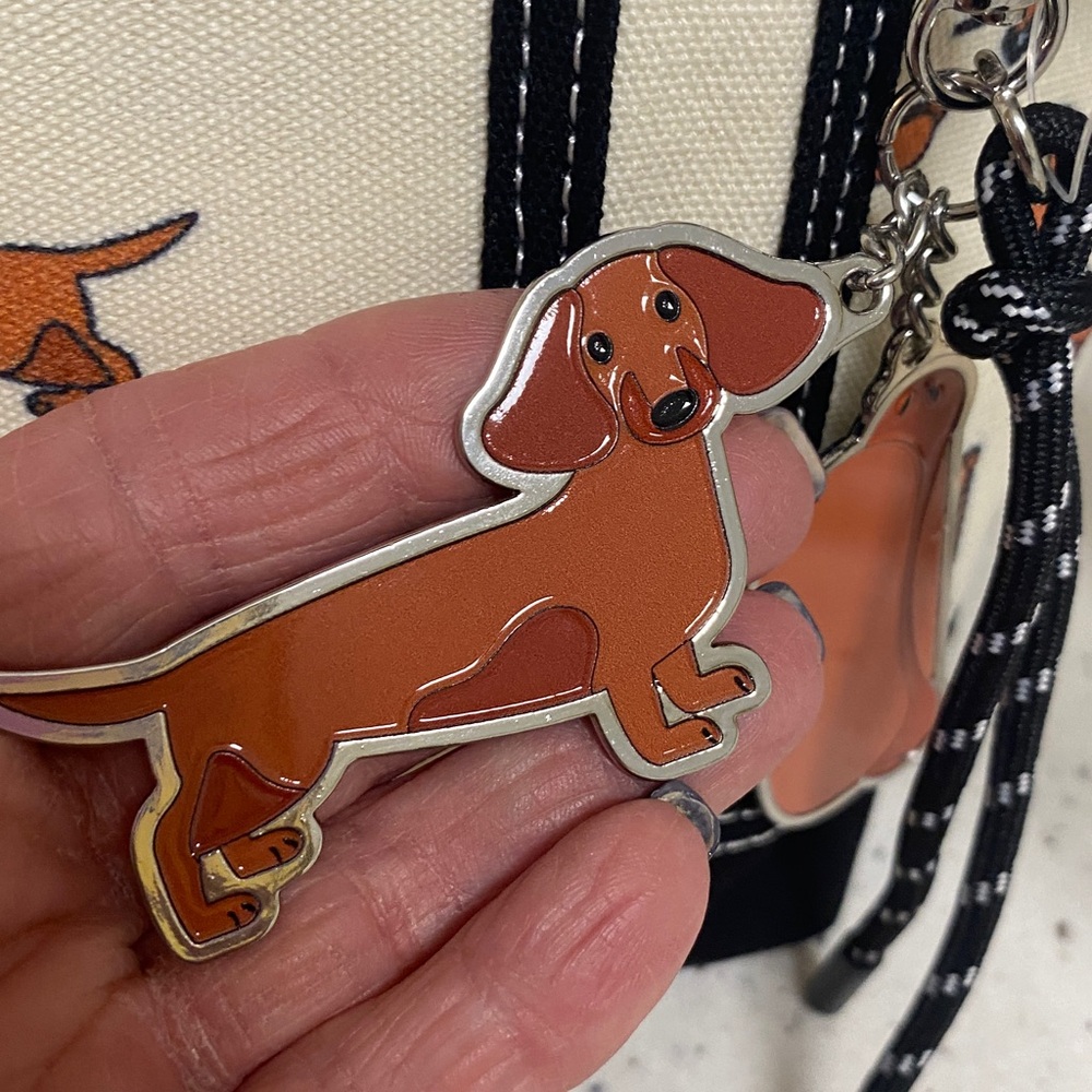NWT.  Aeropostale, canvas, dachshund handbag. - Picture 11 of 15